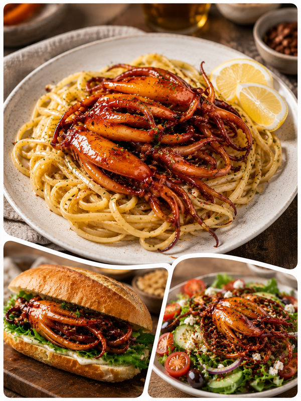 🦑BBQ Roasted Whole Squid Snack – Ready to Eat, Individually Wrapped-9YOE9
