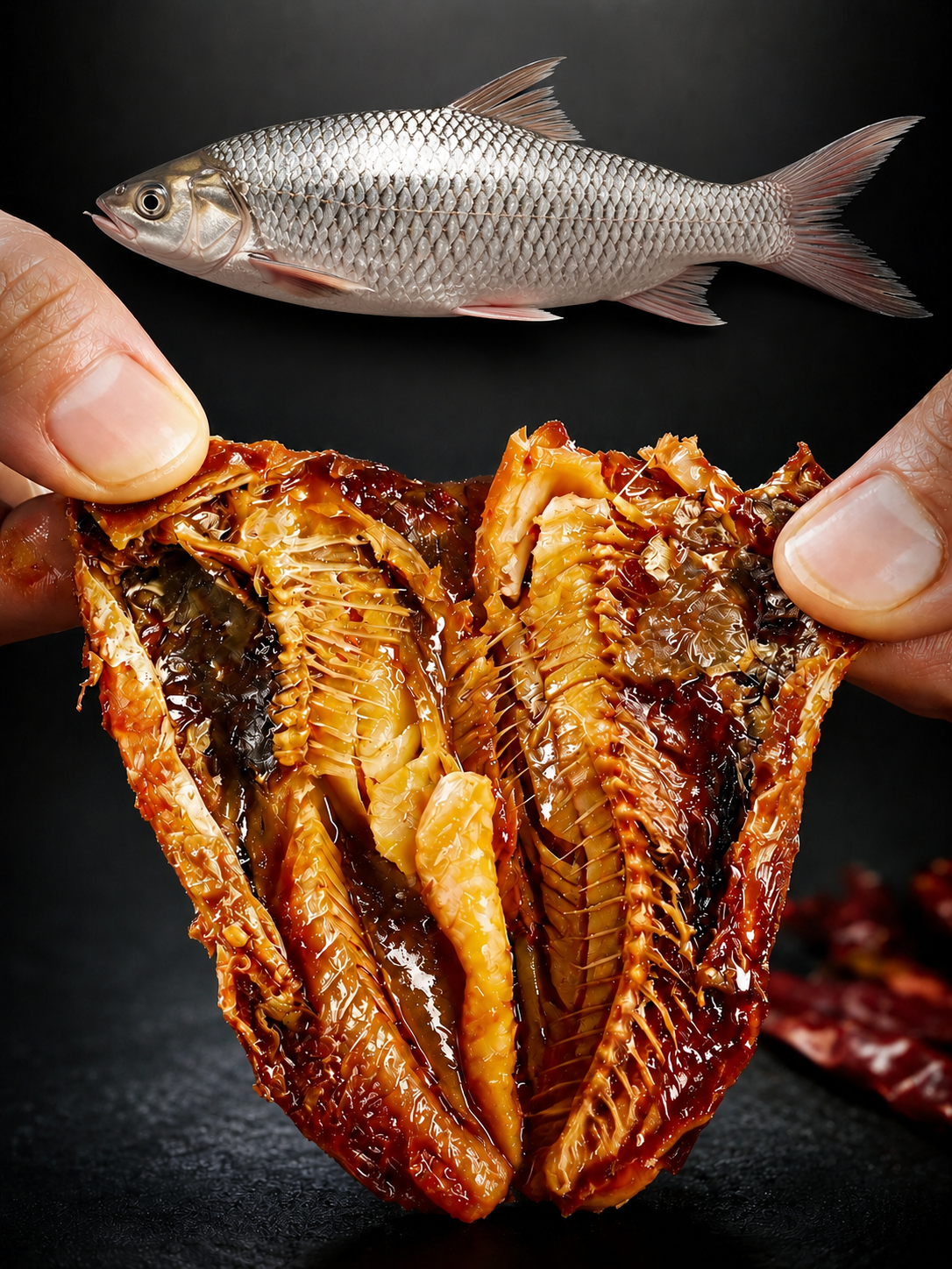 🐟️Gourmet Spicy Whole Fish | Vacuum-Sealed | High Protein Seafood Snack-9YOE9