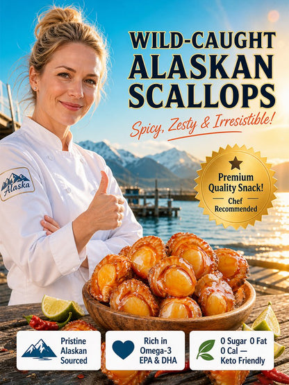 [Wild-caught] High-protein, spicy, ready-to-eat scallop meat