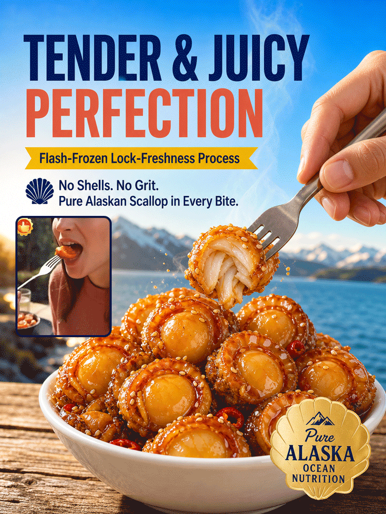 [Wild-caught] High-protein, spicy, ready-to-eat scallop meat