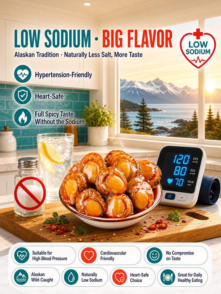 [Wild-caught] High-protein, spicy, ready-to-eat scallop meat