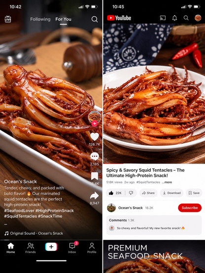 🦑BBQ Roasted Whole Squid Snack – Ready to Eat, Individually Wrapped-9YOE9